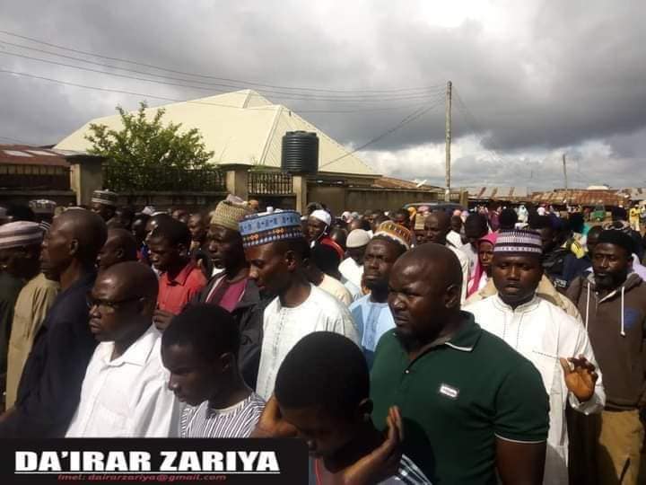 funeral of Shahid muhd sani killed by elrufai laid to  in kaduna 2nd sept 2020